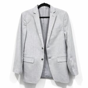 Calvin Klein Light Gray Men's Two-Button  Jacket Blazer
